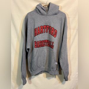 RUSSELL Athletic vintage grey hoodie Hartford Basketball size L